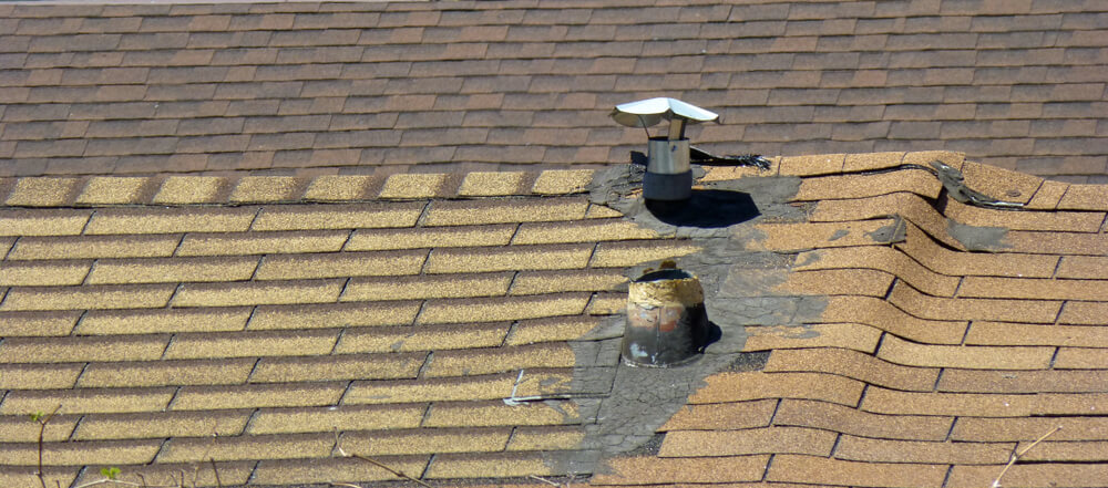 curling and buckling shingles